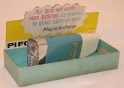 Pifco rechargeable flashlight, 1964