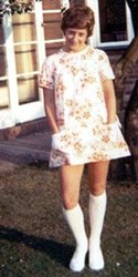 Mini skirts were almost universal wear for women in the late sixties