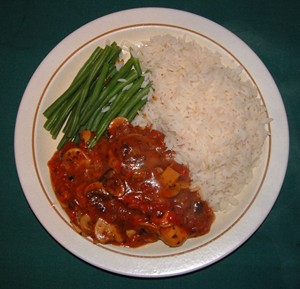 Classic 70s dish, Chicken Chasseur