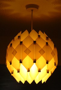 60s lampshade made from self assembly kit
