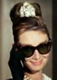 Audrey Hepburn in Breakfast at Tiffany's wearing Wayfarers (image Wikimedia Commons)