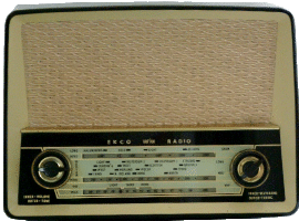 Ekco console radio