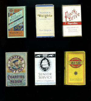 Popular cigarette brands from the 1950s in the UK